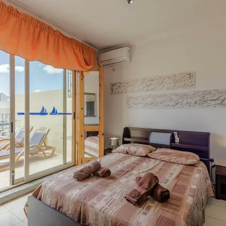Getawaysmalta Spinola Bay 1 Bedroom Seafront Penthouse St Julian Near Paceville *