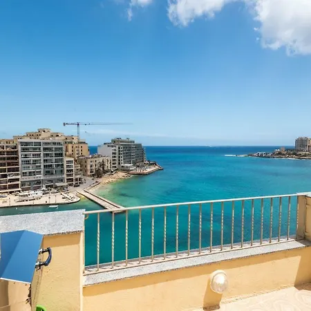 Apartment Getawaysmalta Spinola Bay 1 Bedroom Seafront Penthouse St Julian Near Paceville Saint Julian's