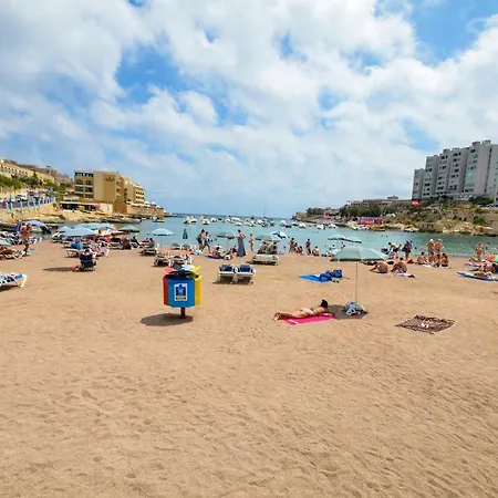 Getawaysmalta Spinola Bay 1 Bedroom Seafront Penthouse St Julian Near Paceville Appartamento *